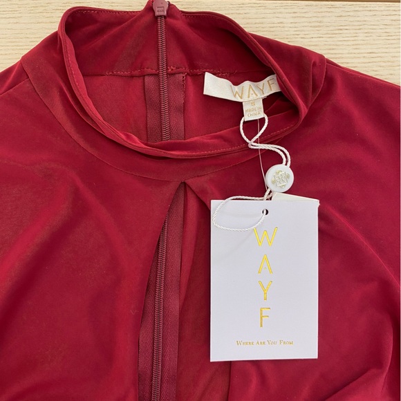 WAYF Madmesoille Cutout Twist Midi Dress | Size Small - Picture 6 of 8